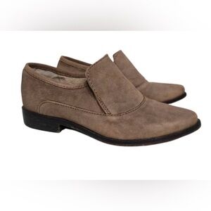 Free People Brady Slip on Brown Leather Heeled Boots